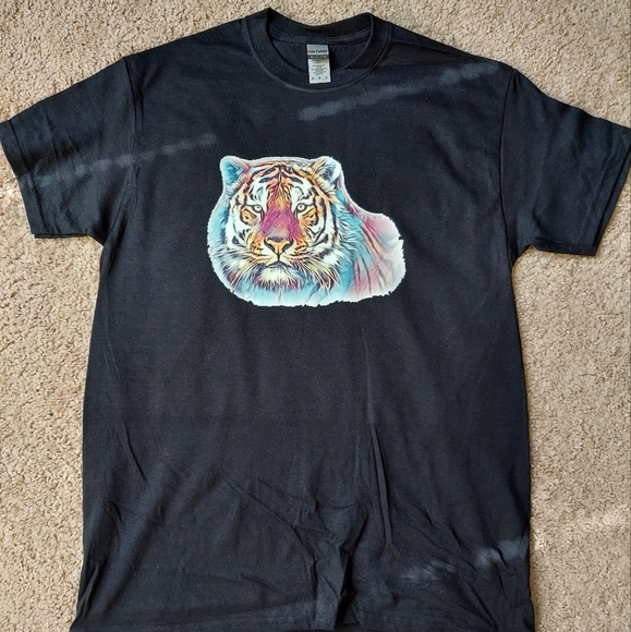 Colorful Tiger Unisex T Shirt Size (M) - Picture 1 of 3